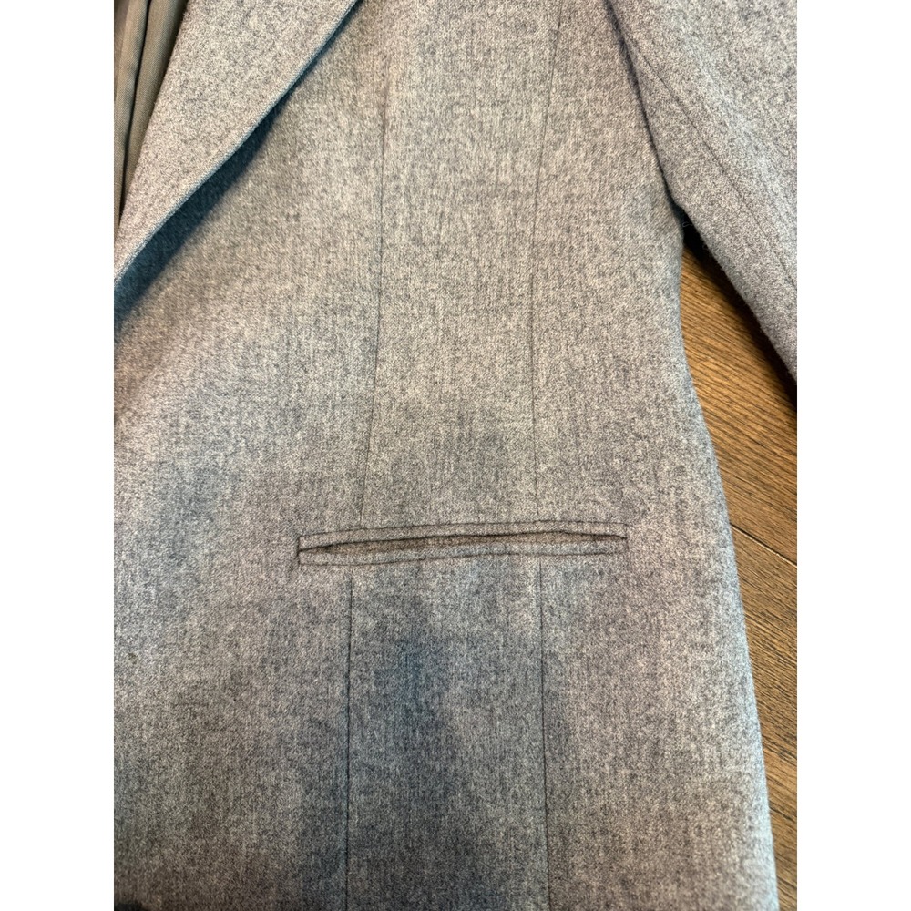 Pendleton Vintage Gray 100% Virgin Wool Blazer Jacket Made in USA Size 14 - Picture 4 of 9